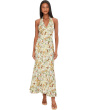 Scarf Tie Neck Halter Maxi Dress