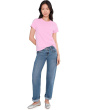 Short Sleeve Back Seam Crew Neck