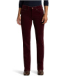 Stretch Corduroy Mid-Rise Straight Pants