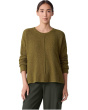 Organic Cotton Fluff Crew Neck Sweater
