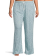 Plus Size Novelty Print Long Sleeve Girlfriend Pajama Set