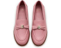 Deco Bow Pebbled Leather Loafers