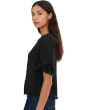 Flounce Elbow Bow Sleeve Top