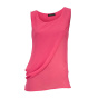 Designer-Chiffon-Blusentop, koralle