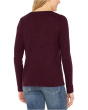 Long Sleeve V-Neck Knit Top W/ Shirring