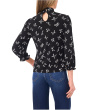 Tossed Bows Mock Neck Knit Top