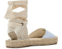 Seersucker Lauren Lace-up Espadrille