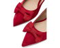 Adrienne Bow-Trim Suede Pumps