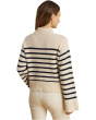 Striped Wool-Blend Mockneck Sweater