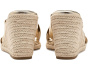 Fisella Cross Band Espadrille Wedge Sandals