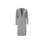 Longstrickjacke, grau-melange