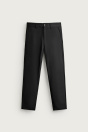 Zara Черные БРЮКИ-ЧИНОС СО СТРУКТУРОЙ COMFORT