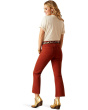High-Rise Jazmine Flare in Burgundy
