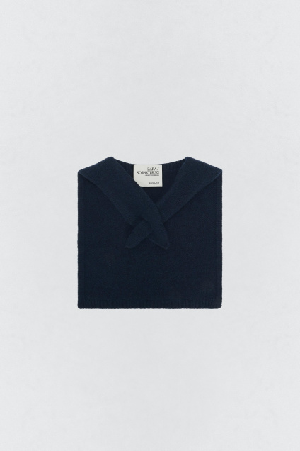 Zara ШЕРСТЯНОЙ ТРИКОТАЖНЫЙ ТРУБЧАТЫЙ ШАРФ SOSHIOTSUKI x 502143593-407-90