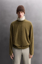 Zara ТОЛСТОВКА ИЗ СМЕШАННОЙ ШЕРСТЯНОЙ ТКАНИ СО СТРУКТУРНЫМ РИСУНКОМ 495703077-517-2
