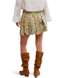 One Third Charm Printed Mini Skirt
