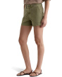 Analeigh Mid-Rise Utility Shorts in Sulfur Basil