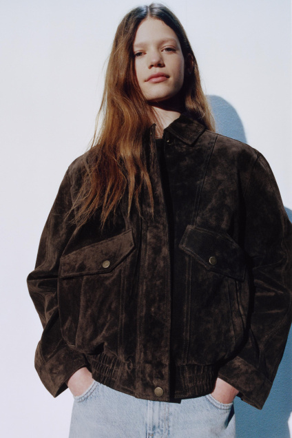 Zara КУРТКА 100% КОЖАНАЯ 520679969-717-7
