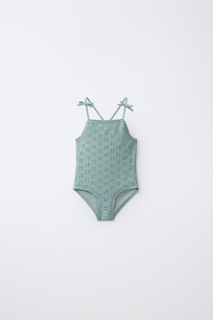 Zara 1-6 ЛЕТ/ КУПАЛЬНИК ИЗ ТРИКОТАЖА КРЮЧКОМ 515003104-982-12