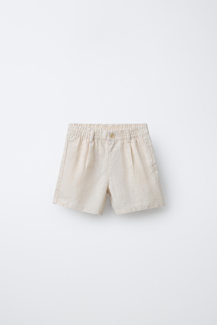 Zara ШОРТЫ-БЕРМУДЫ ИЗ 100% ЛЬНА 510414093-052-18