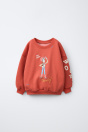 Zara ТОЛСТОВКА С ПРИНТОМ И ВЫШИВКОЙ TOY STORY DISNEY PIXAR средне-красного цвета