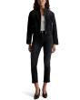 Mari Mid-Rise Slim Straight Crop Jeans in Elixir