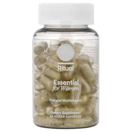 Ritual, Essential для женщин, пренатальные мультивитамины, цитрусовый вкус, 60 веганских капсул