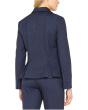 Printed Serge Knit Peplum Blazer