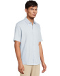 Short Sleeve J&M Flex Birdseye Button Front