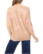 Ribbon Jacquard Crew Neck Sweater