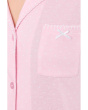 Short Sleeve Notch Top & Capri Pajama Set