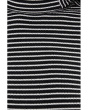 Stripe Coverstitch Turtleneck Drapey Ray