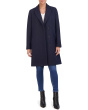 Asymmetrical Peak Lapel Coat