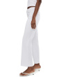 Kelsey High-Rise Ankle Flare With Raw Hem in Optic White