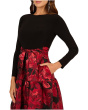 Combo Floral Jacquard Dress