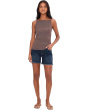 5" Mid-Rise Vickie Fray Hem Denim Shorts with Slit