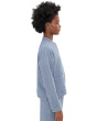 Petite Organic Cotton Doubleweave Mandarin Collar Jacket