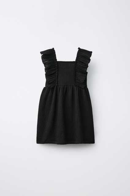 Zara ПЛАТЬЕ В СОЧЕТАНИИ ТЕКСТУР 515536340-800-18