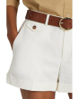 Pleated Double-Faced Cotton Shorts