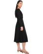 Fit & Flare Faux Wrap Dress