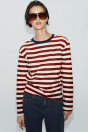 Zara ФУТБОЛКА В ШИРОКУЮ ПОЛОСКУ