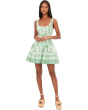 Bustier Mini Dress With Full Skirt