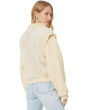 Faux Fur Sweater Bomber Jacket