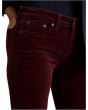Stretch Corduroy Mid-Rise Straight Pants