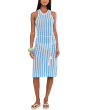 Beachy High Neck Crochet Lace Belter Dress
