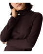 Sheer Knit Turtle Neck Top