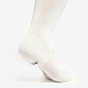 Детские футбольные бутсы высоко - VIRALTO Jr белый/серый с полосками