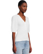 Mixy V-Neck Puff Tee