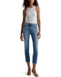 Mari Mid-Rise Slim Straight Crop Jeans in 13 Years Reign