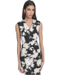 Sleeveless Scuba Floral Sheath